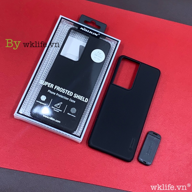 Ốp lưng Nillkin sần Samsung S21, S21 Plus/ S21+/ S21 Ultra 5G , S21 FE, Chính hãng - Tặng kèm giá đỡ tiện lợi