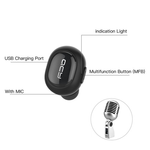 Tai nghe Bluetooth QCY-Q26 có micro pin khủng, Lọc tiếng ồn