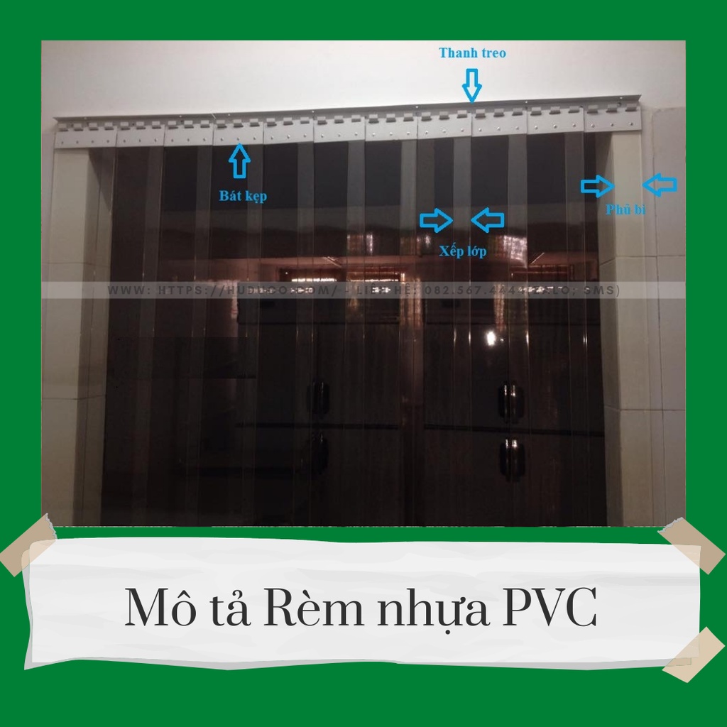 Rèm ngăn phòng, Rèm Nhựa PVC Ngăn Lạnh Điều Hòa