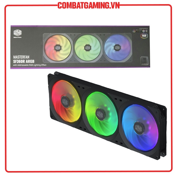 Bộ Quạt Máy Tính Cooler Master MasterFan SF360R ARGB