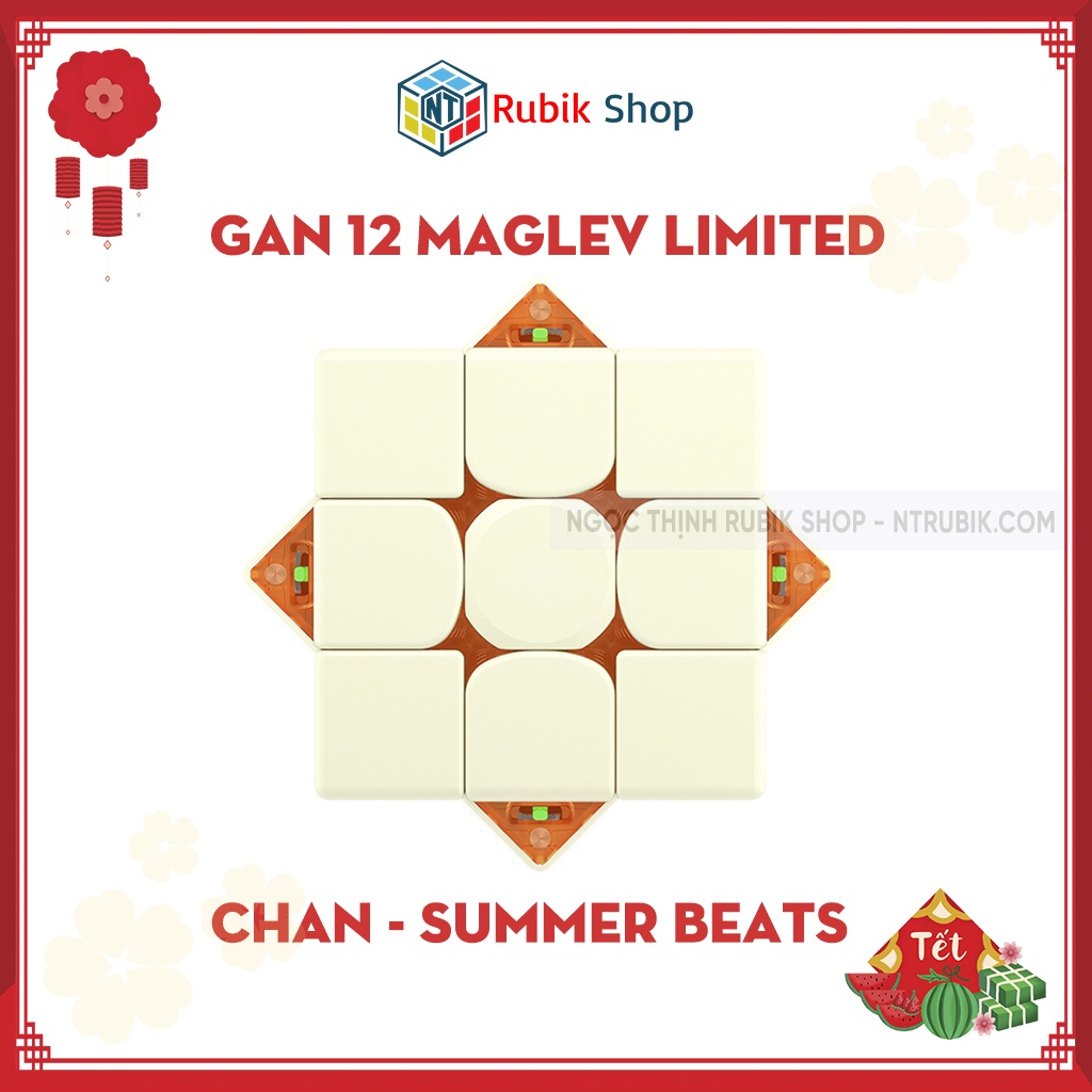 [Siêu Phẩm 2022] Rubik 3x3x3 GAN 12 Maglev LIMITED CHAN - SUMMER BEATS/VERSE phiên bản giới hạn (Có Nam Châm Chính Hãng)
