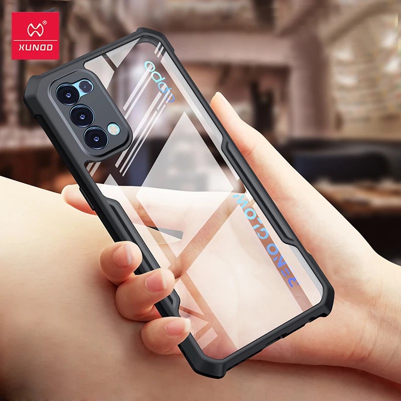 Ốp lưng Oppo Reno 5 / Reno 8Z 5G / Reno 6 5G / Reno 6z 5G / Reno 7Z 5G / Reno 8T 5G hiệu Xundd lưng trong viền màu