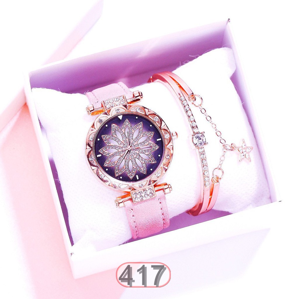 ĐỒNG HỒ NỮ DÂY DA CANDYCAT MẶT HOA 417 SANG CHẢNH CỰC HOT | BigBuy360 - bigbuy360.vn