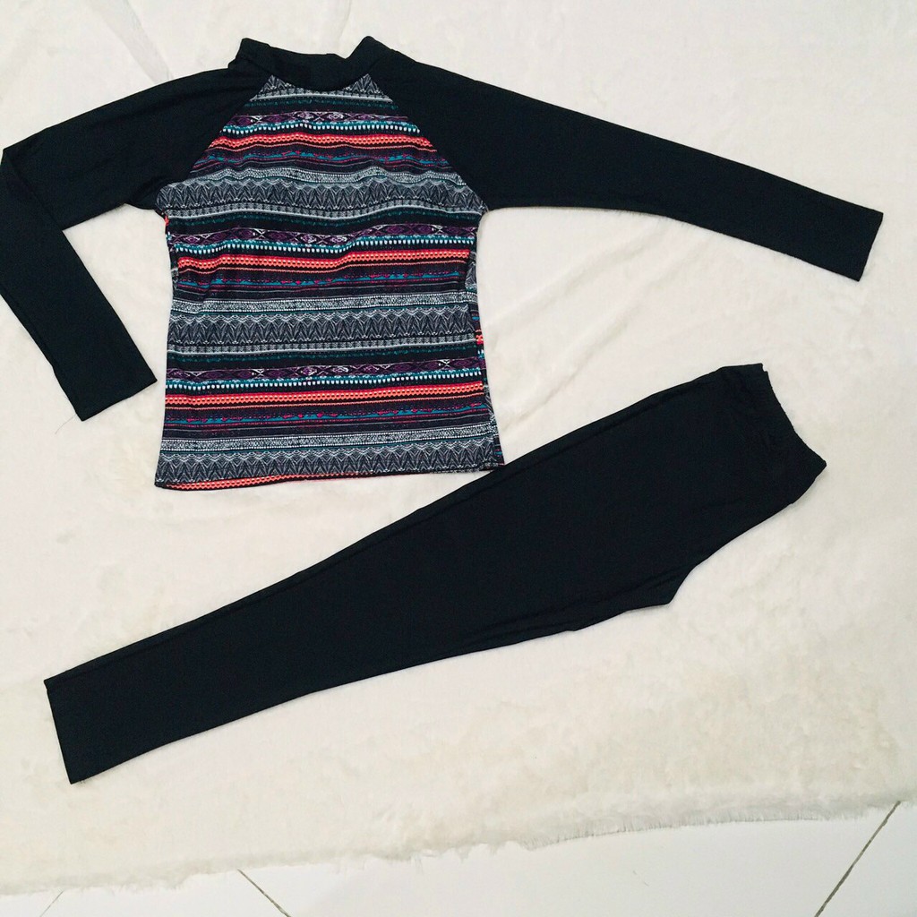 Đồ bơi nữ, Đồ bơi nữ họa tiết hoa dài tay cực chất thun mát | BigBuy360 - bigbuy360.vn