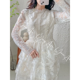 ĐẦM REN CỔ TRỤ HÌNH THẬT