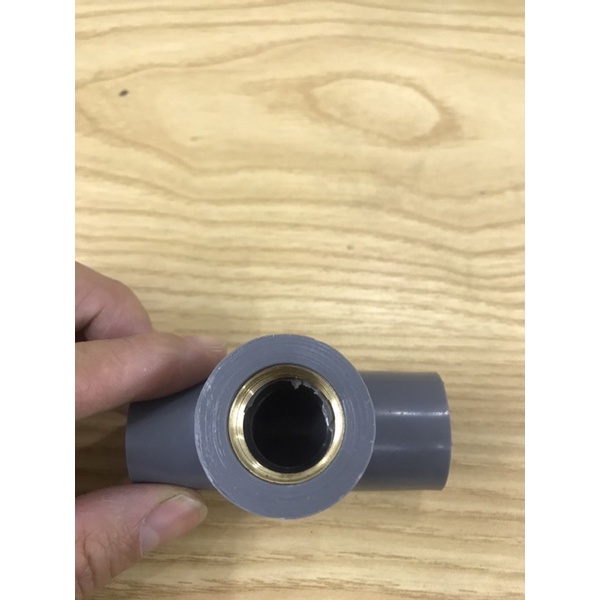 Chuyển từ T nhựa pvc  chân ren đồng 21 sang dây 6mm,8mm,10mm,12mm