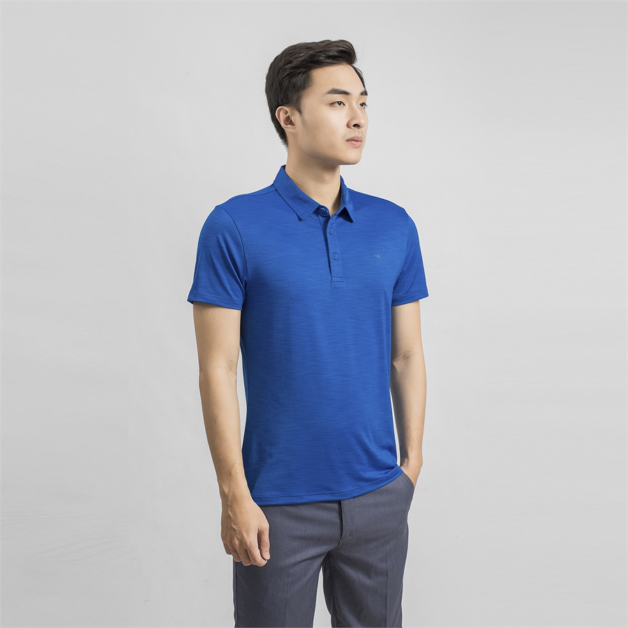 Áo polo nam ARISTINO phom dáng Slim Fit ôm nhẹ, thiết kế cổ áo 2 khuy chỉn chu, thấm hút - APS043S9