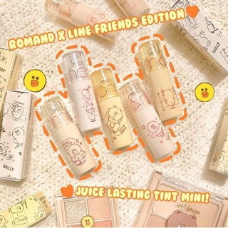 Son romand juicy lasting tint mini phiên bản line friends