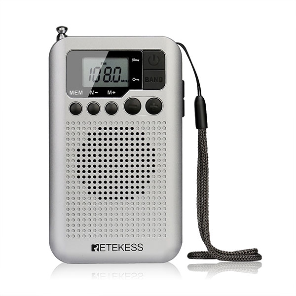 Radio Retekess Tr106 Fm Am Di Động Với Màn Hình Lcd Điều Chỉnh Kỹ Thuật Số Có Loa Giắc Cắm Tai Nghe Và Chức Năng Đồng Hồ