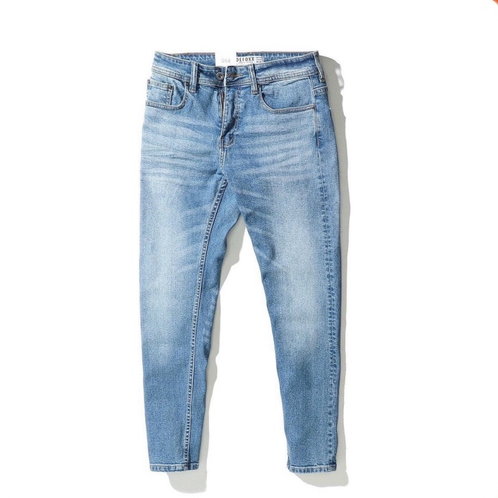Quần jean nam xanh trơn chất bò cao cấp co dãn 4 chiều đẹp from dáng skinny mẫu mới thời trang cao cấp beautiulgilr K01