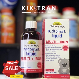 Siro sắt cho bé nature s way kids smart liquid multi + iron 200ml của úc - ảnh sản phẩm 4