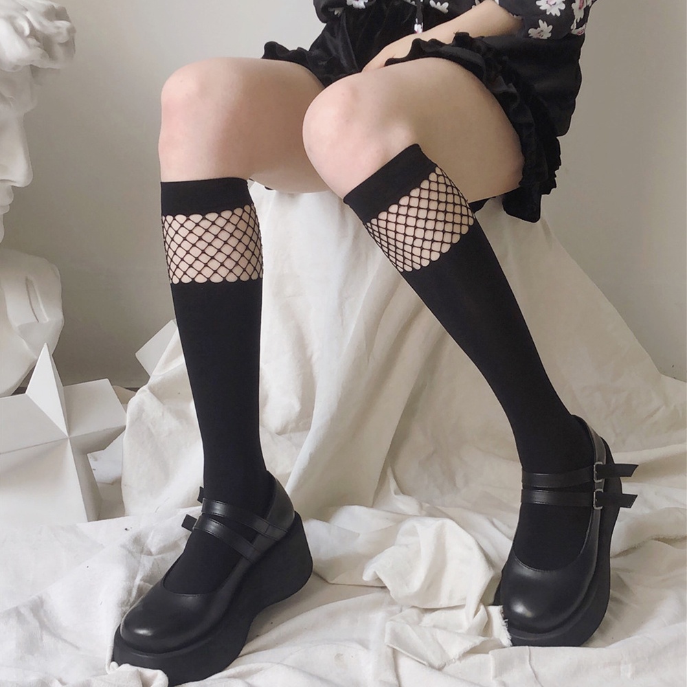 Vớ lưới cổ trung phong cách Lolita thời trang cho nữ VANES1