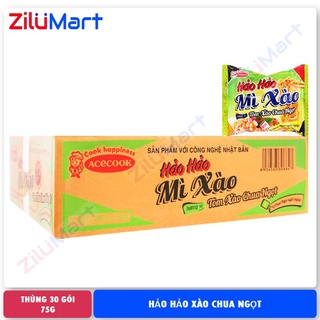 Mì xào Hảo Hảo vị tôm xào chua ngọt (thùng 30 gói) loại 75g