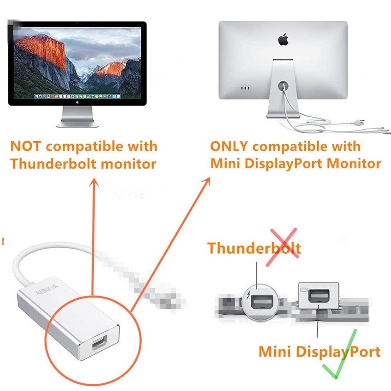 Đầu chuyển đổi USB C sang Mini DP 3 sang Mini DisplayPort 4K 30HZ tiện dụng