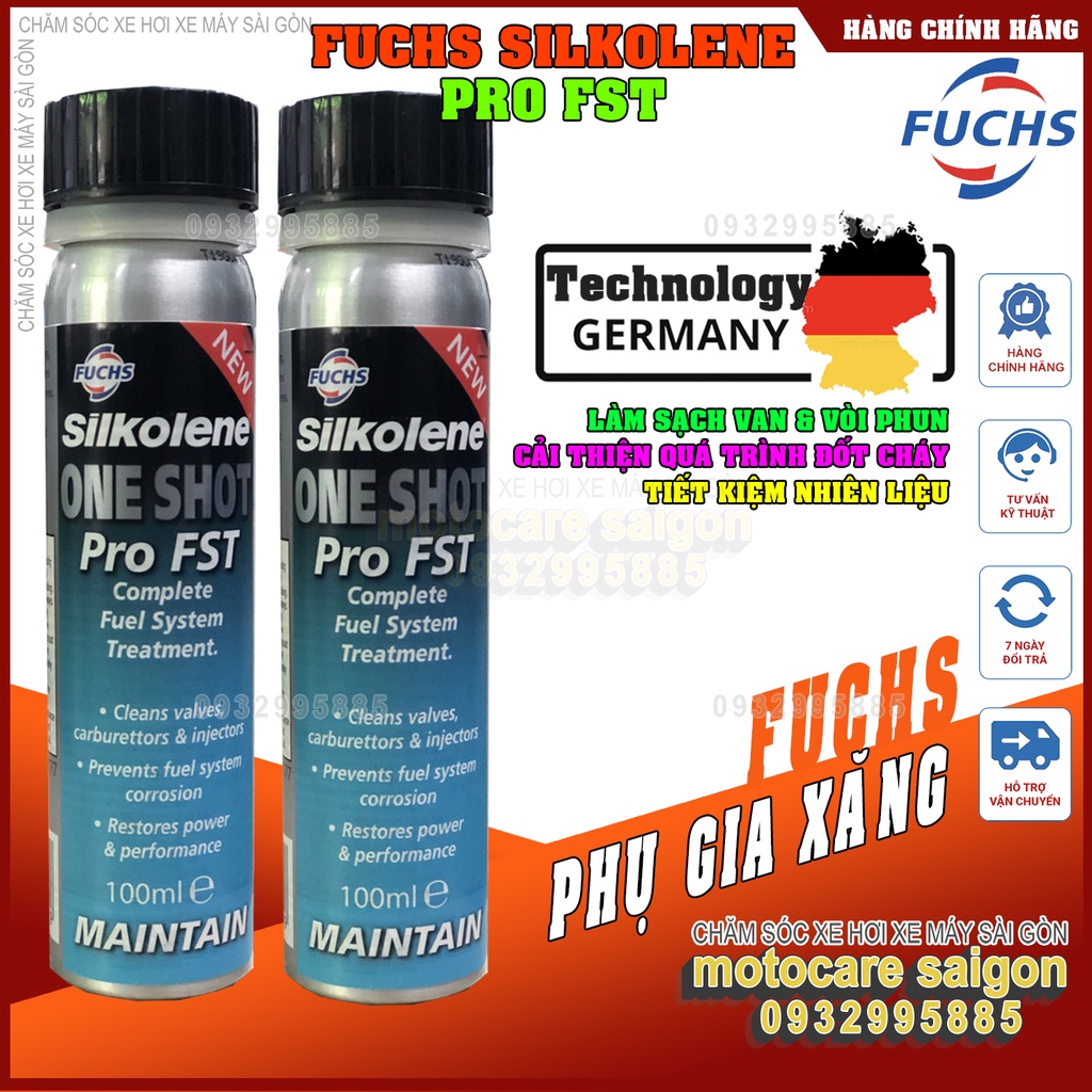 Phụ gia vệ sinh hệ thống nhiên liệu Fuchs Silkoelen Pro FST