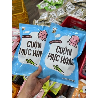 Bánh tráng cuộn mực hành 🦑🦑🦑 .