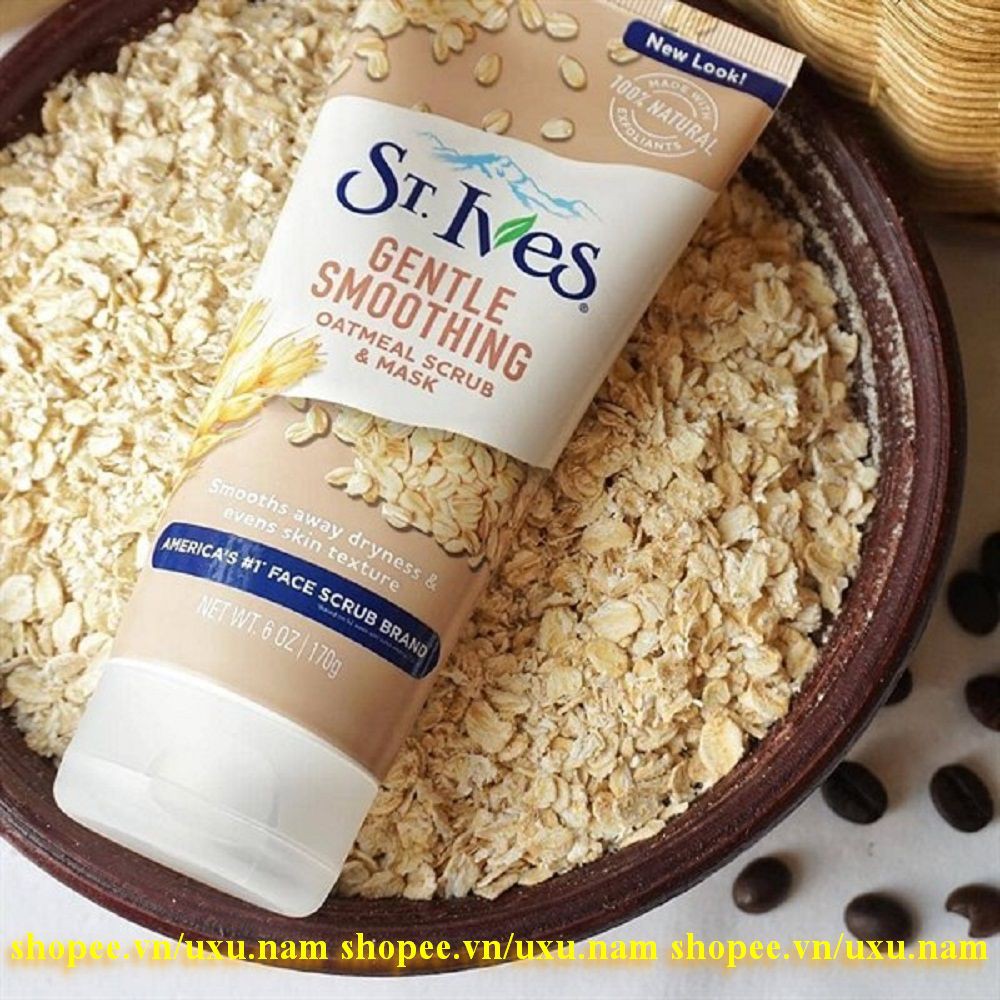 Sữa Rửa Mặt Nữ 170G St.Ives Hương Yến Mạch Gentle Smoothing Chính Hãng.