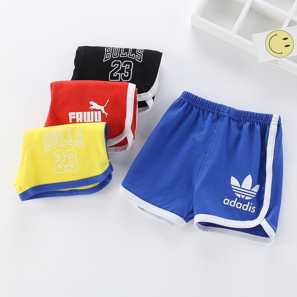 70-120CM Quần Short Thể Thao Vải Cotton Thoáng Khí Thời Trang Đi Biển Cho Bé Mềm