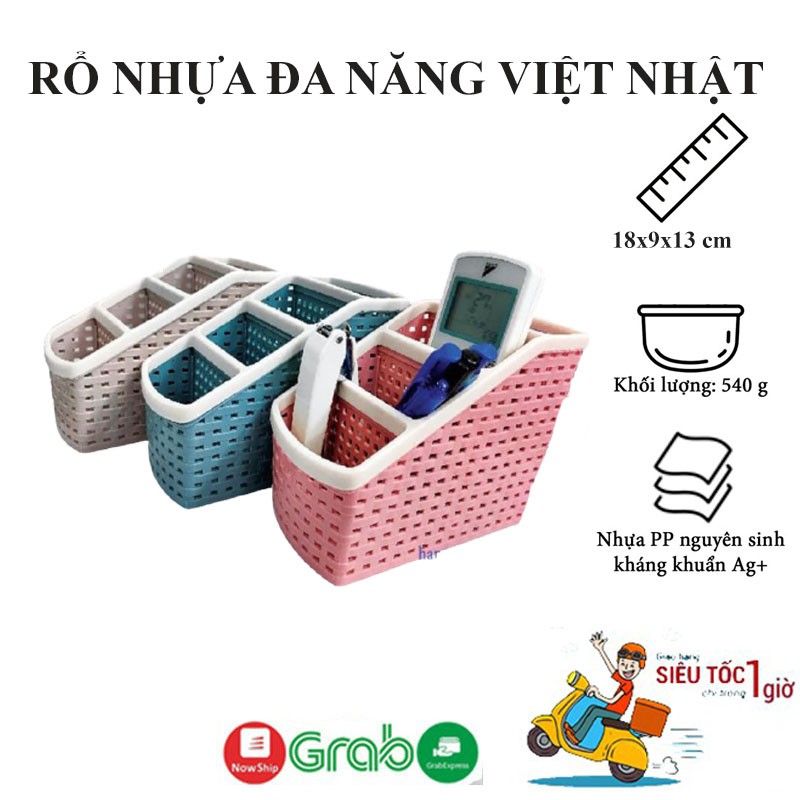 Khay nhựa tiện ích 4 ngăn, để bàn, đựng đồ, khay nhựa 4 ngăn, đựng bút, đồ dùng đa năng