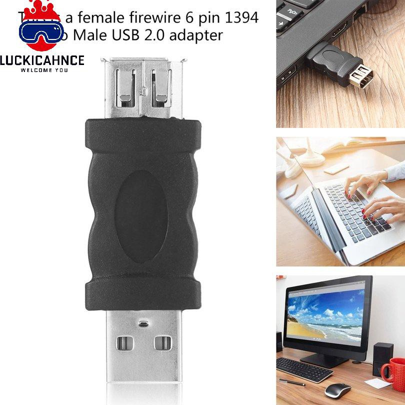 Đầu Nối Chuyển Đổi firewire Eee 1394 6 pin female Sang usb type a male
