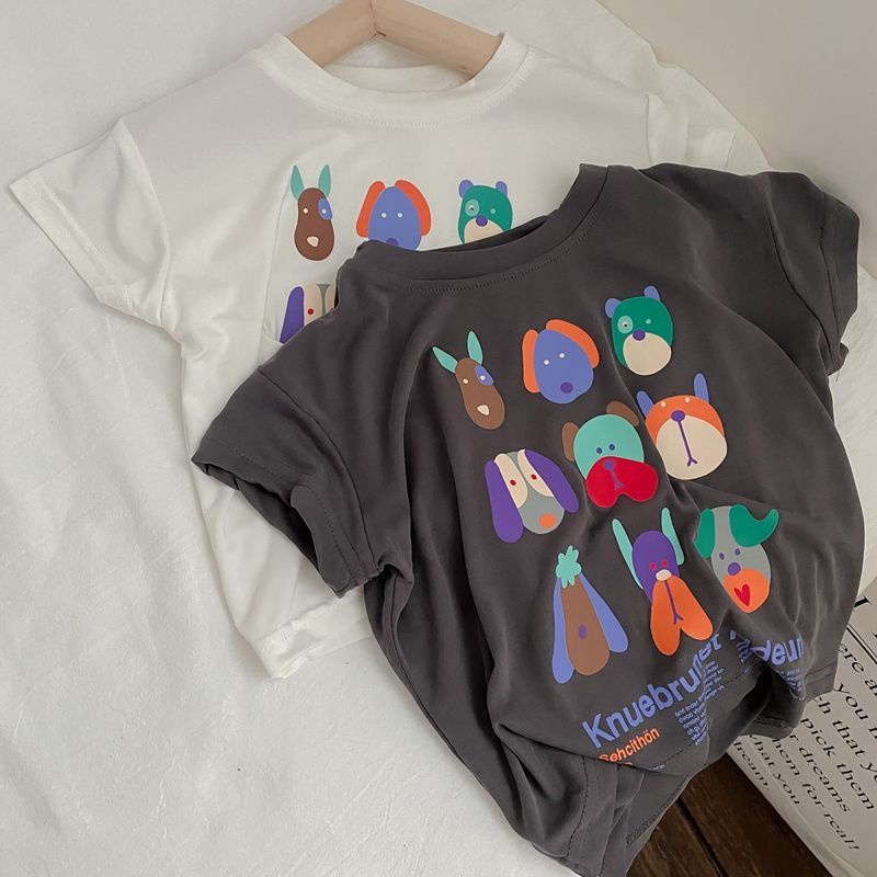 Áo Thun 100% cotton Tay Ngắn Thoải Mái Thời Trang Mùa Hè Cho Bé Gái