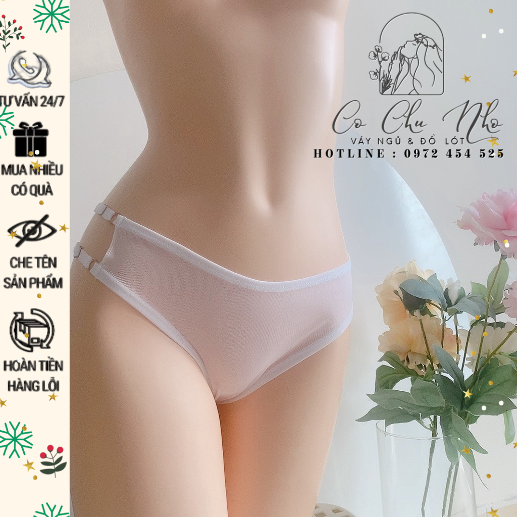 TG007 - Quần lót nữ có dây điều chỉnh - quần chíp ren xuyên thấu - cochunhoquan11