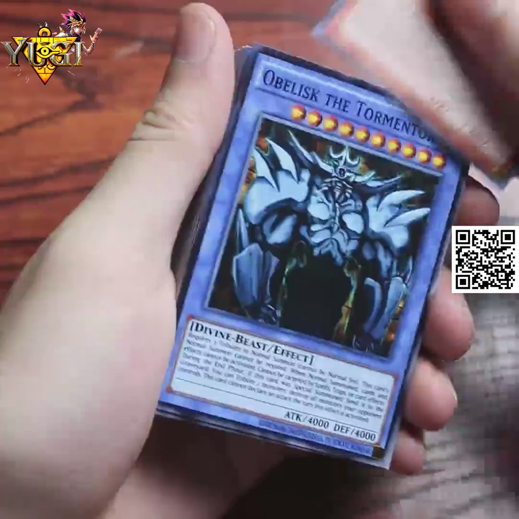 Bộ bài Obelisk the Tormentor Yugioh 45 lá có tem vàng giấy 3 lớp Anime vui trò chơi 1802-2