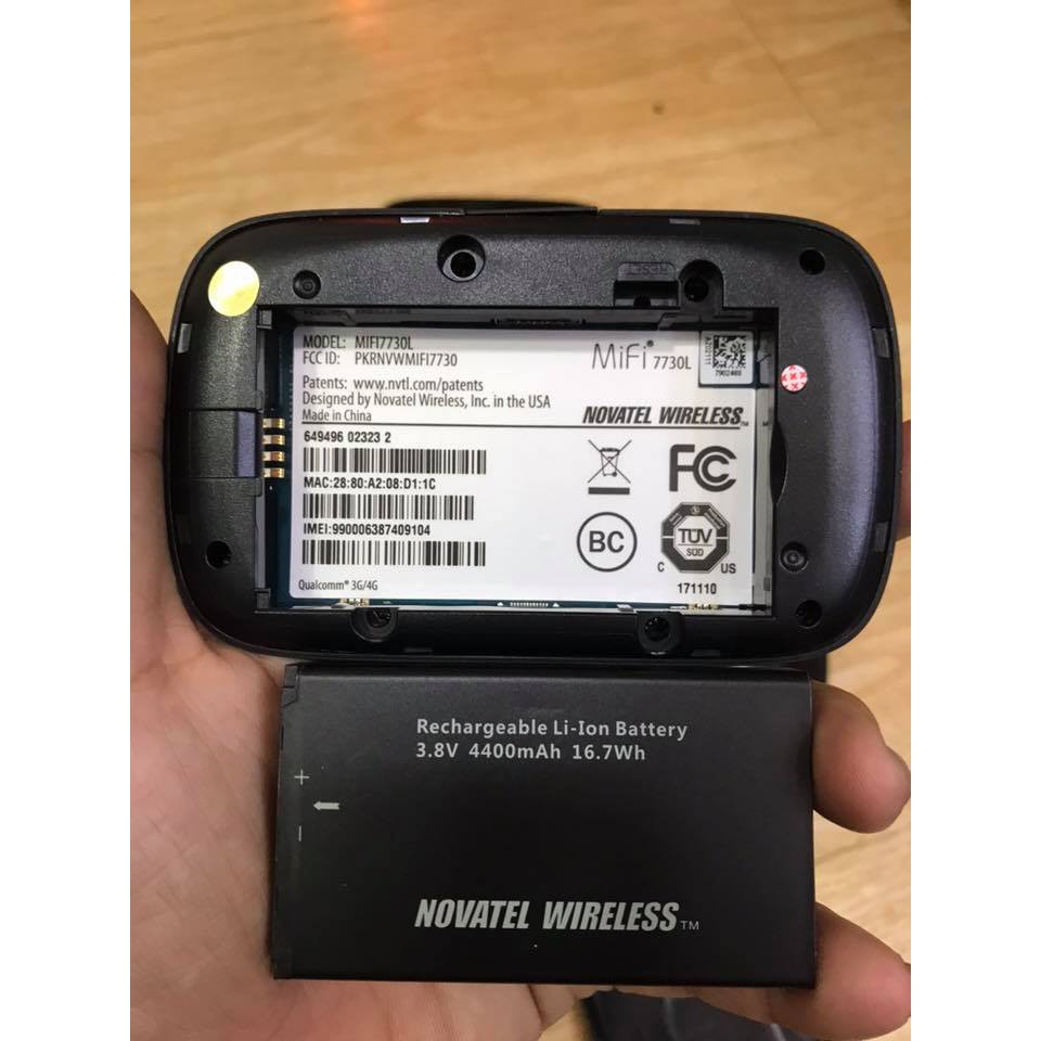 Pin zin cho cục phát wifi Novotel 7730L - 8800L Verizon Hàng Mỹ New