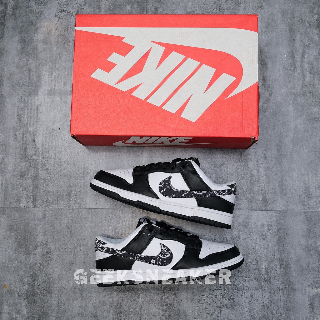 [GeekSneaker] Giày Sneaker Cổ Thấp - DUNK LOW 'BLACK PAISLEY'