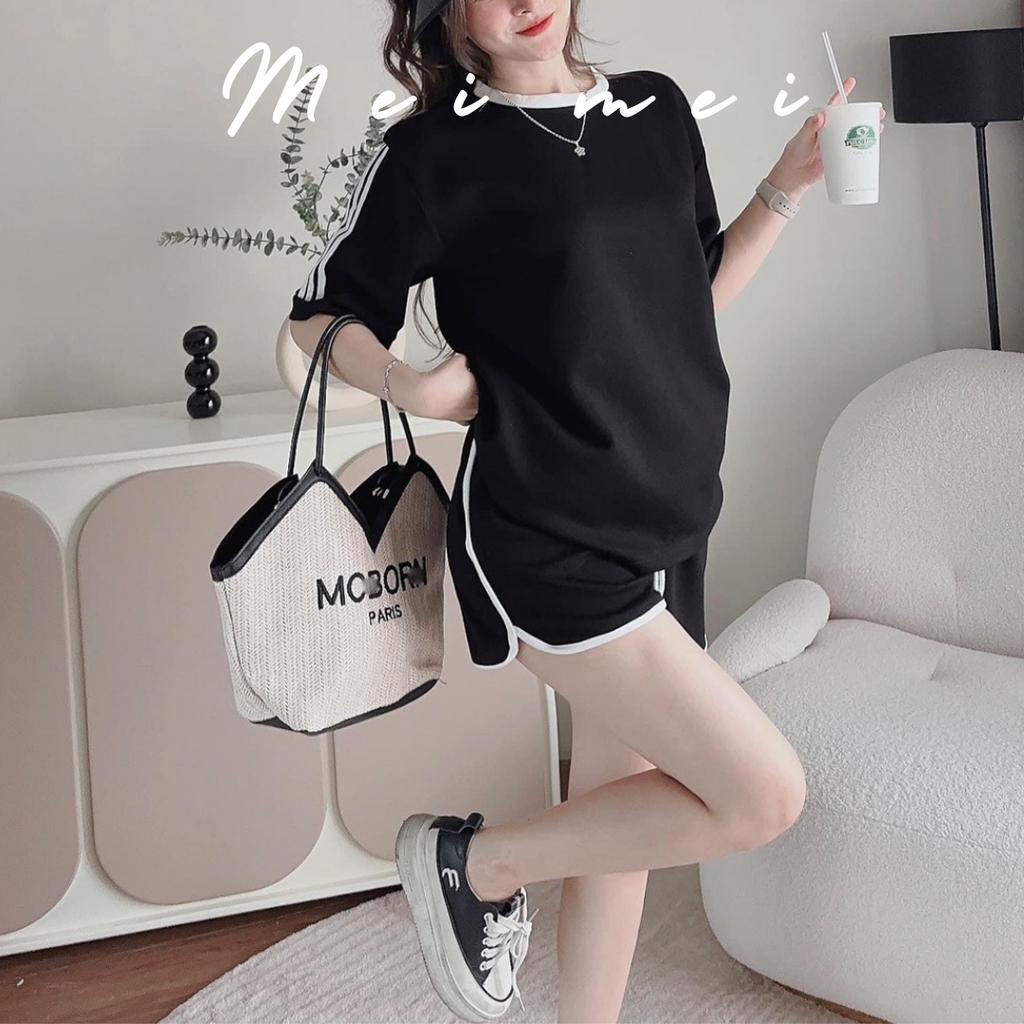 Set bộ thụng dáng thể thao cá tính Meimei SA23