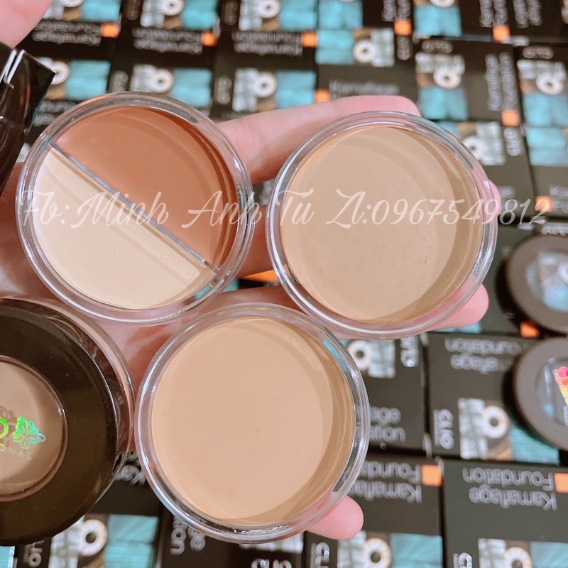 Nền Bánh Clio 3 Tone Chính Hãng Hàn Quốc Với 3 Tone Màu Độ Che Phủ Cao Chuyên Cho Makeup, Khối CLIo