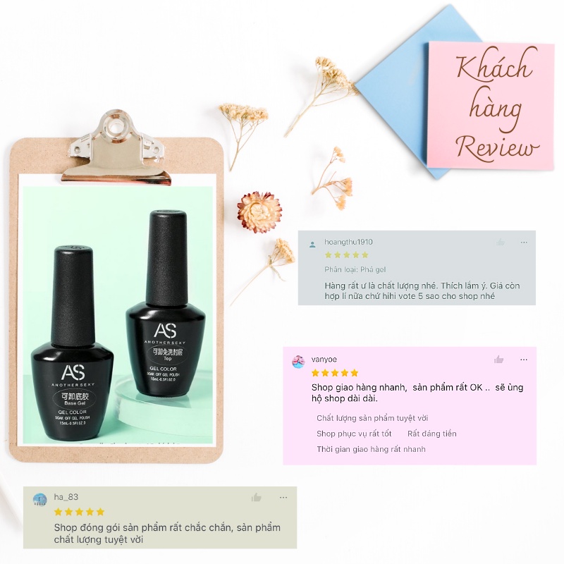 Sơn móng tay Base top AS 15ml