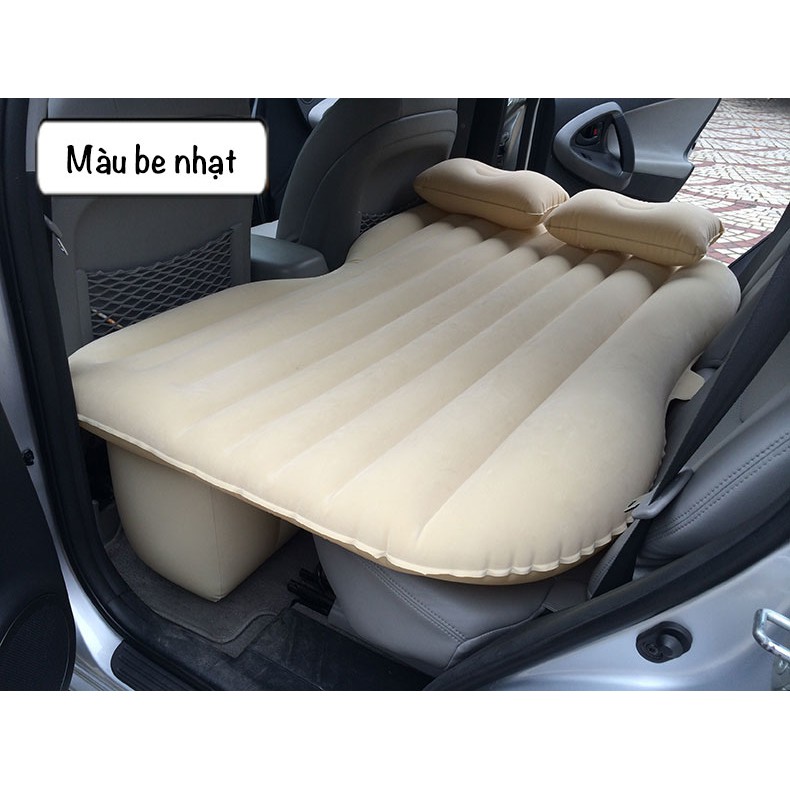 Đệm Hơi Ô Tô ( tặng kèm bơm điện lắp tẩu sạc ô tô )