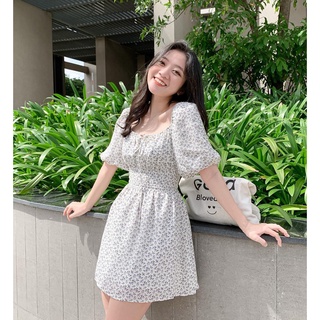 Đầm Fella - Đầm mini nhún thun eo