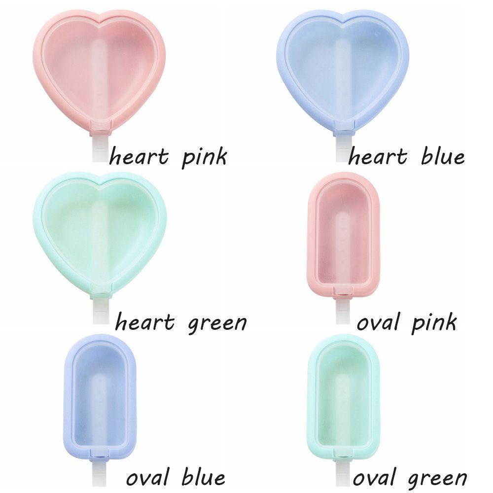 Khuôn Silicone Làm Kem / Bánh Tráng Miệng Thủ Công Hình Trái Tim Đáng Yêu