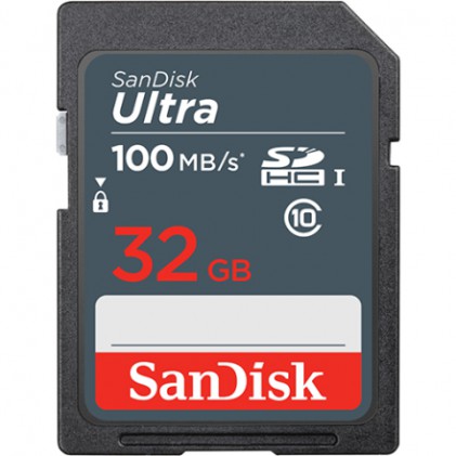 Thẻ Nhớ SDHC 32Gb Sandisk Ultra Class 10 Uhs-I 100Mb/S Chính Hãng - Hưng Long PC