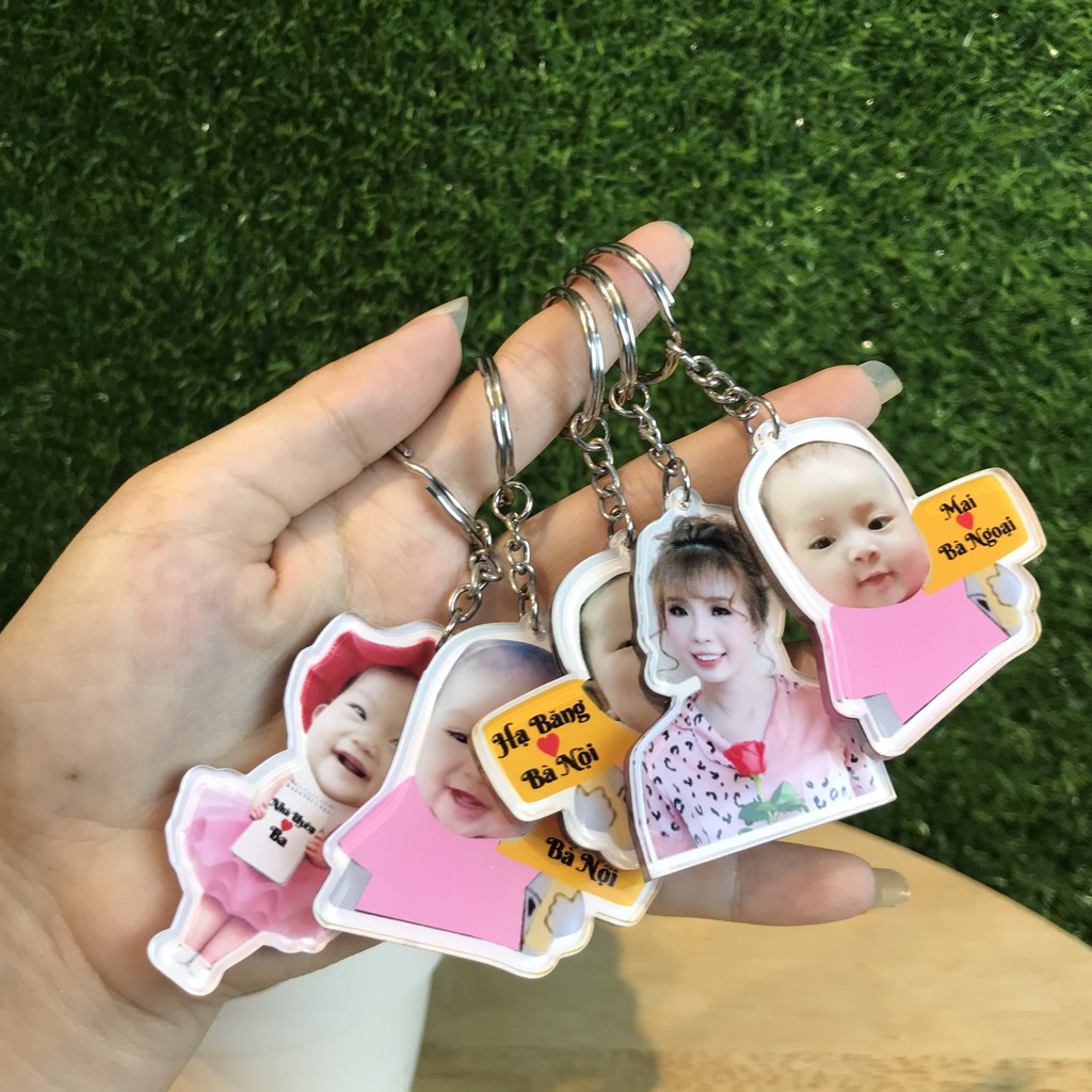 Móc khóa cắt hình chibi - Móc khóa Mica theo yêu cầu - Giá rẻ