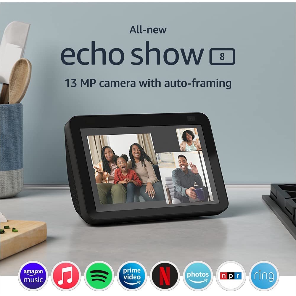 Màn hình thông minh Amazon Echo Show 8 gen 2 độ lớn màn 8″, camera 13MP