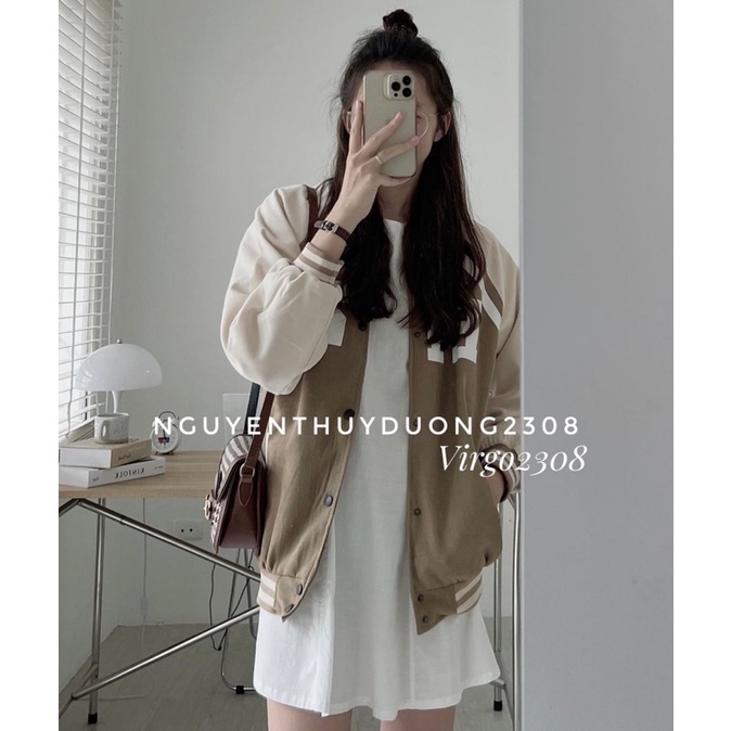 [HÀNG SẴN]ÁO KHOÁC BOMBER KAKI F426 HÀNG QUẢNG CHÂU SIÊU ĐẸP