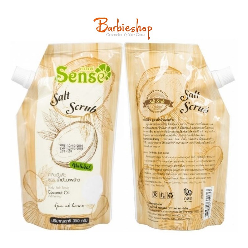 Muối Tắm Sense Salt Scrub Sữa Dừa Tẩy Tế Bào Chết Thái Lan 350G