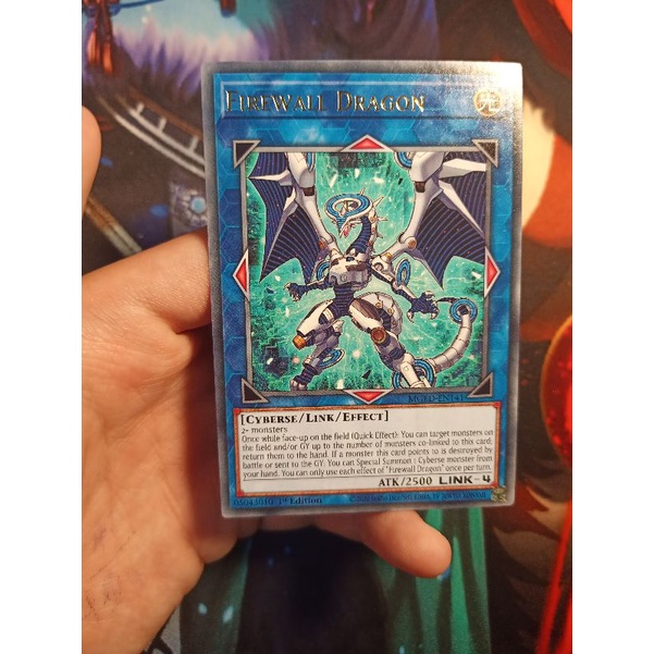 Thẻ bài Yugioh chính hãng Firewall Dragon- MGED-EN141 - Rare 1st Edition