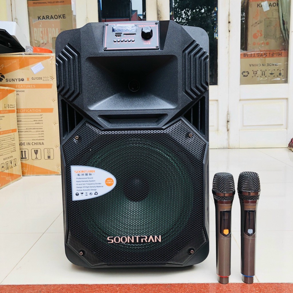 [Mã 151ELSALE hoàn 7% đơn 300K] Loa kéo Sansui SoonTran SS1-12 | Tặng 2 micro UHF Kim loại cao cấp