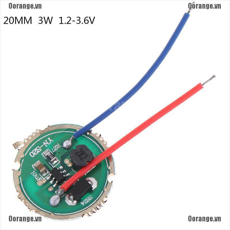 Bộ Điều Khiển Đèn Led 1 3w 17mm / 20mm Dc3.7V 1 Chế Độ 5