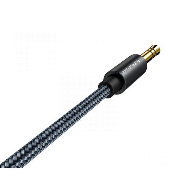 Cáp Audio AUX BOROFONE BL3 Chuyển Jack 3.5mm sang Jack 3.5 mm, 1m, truyền tải chống mất dữ liệu