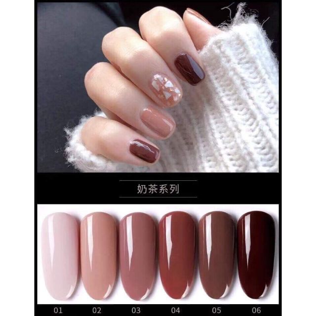 Sơn gel AS loại 1 set trà sữa NC