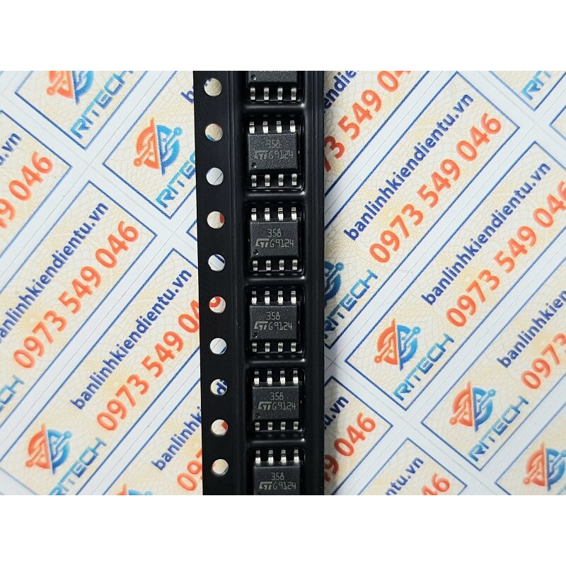 [Combo 10 chiếc] 358 LM358 LM358D LM358DR IC Khuếch Đại Thuật Toán SOP-8 Nhập Khẩu Chính Hãng ST