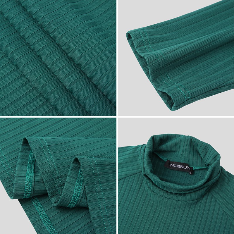 Áo len INCERUN tay dài cổ lọ thời trang thu đông cho nam | BigBuy360 - bigbuy360.vn