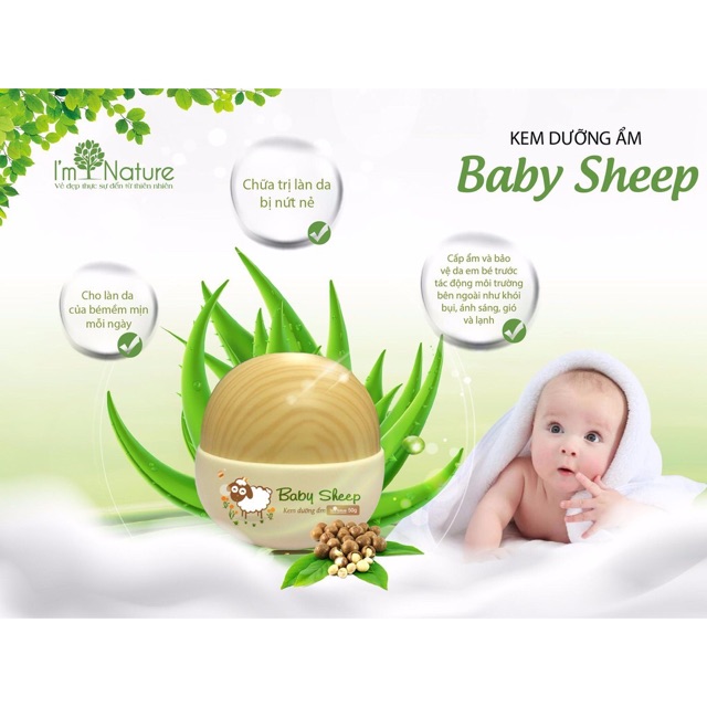 Kem dưỡng em BABY SHEEP I'M NATURE 50g Cấp ẩm cho da mềm mịn