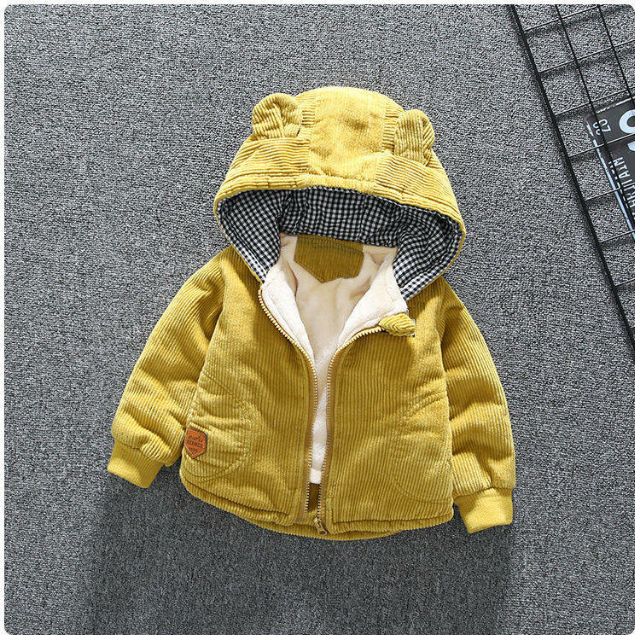 Áo Nhung lót nỉ bông dày ấm cho bé