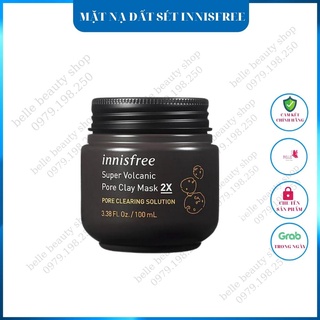 Mặt Nạ đất sét tro núi lửa Innisfree Super Volcanic Pore Clay Mask 2X
